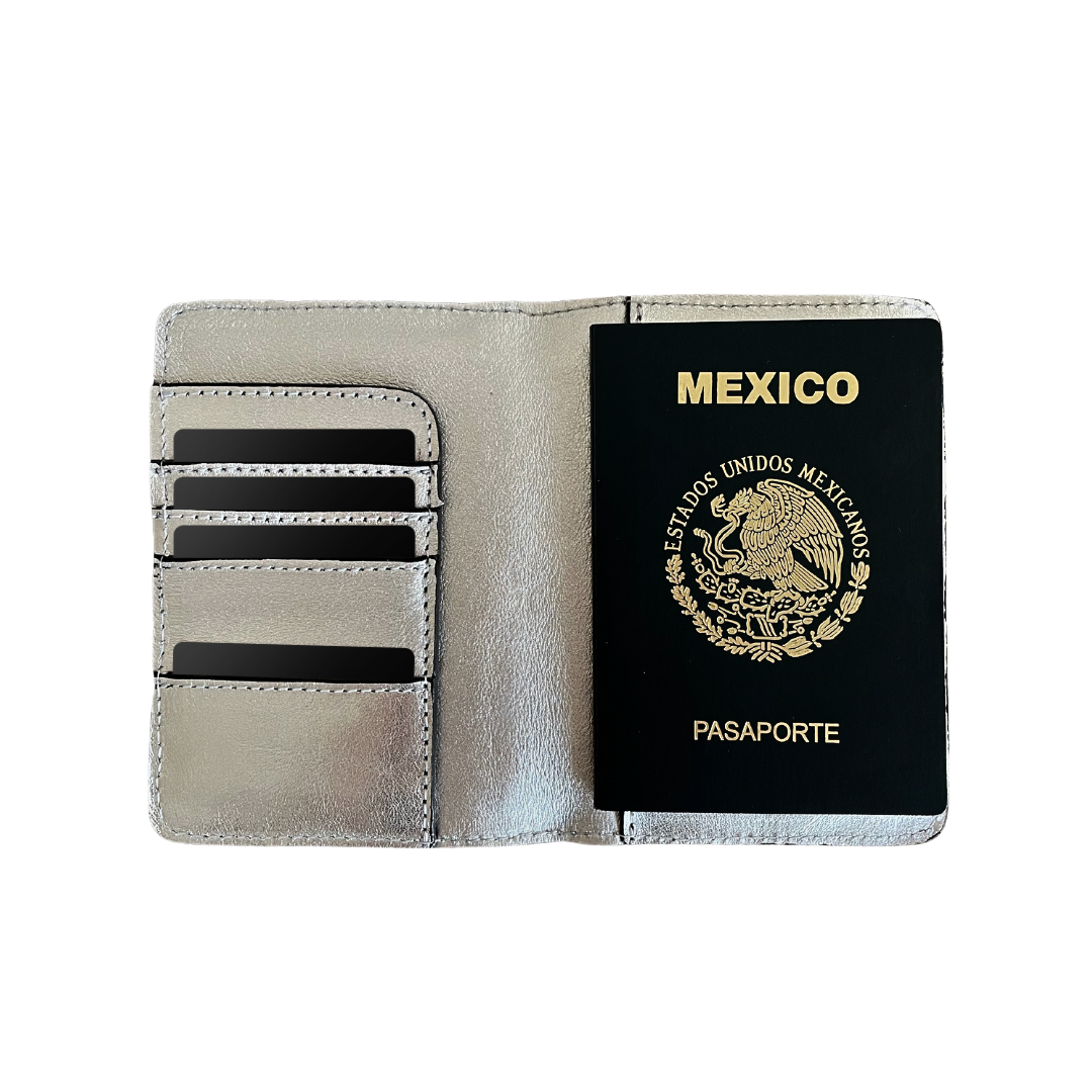 Portapasaporte Plata