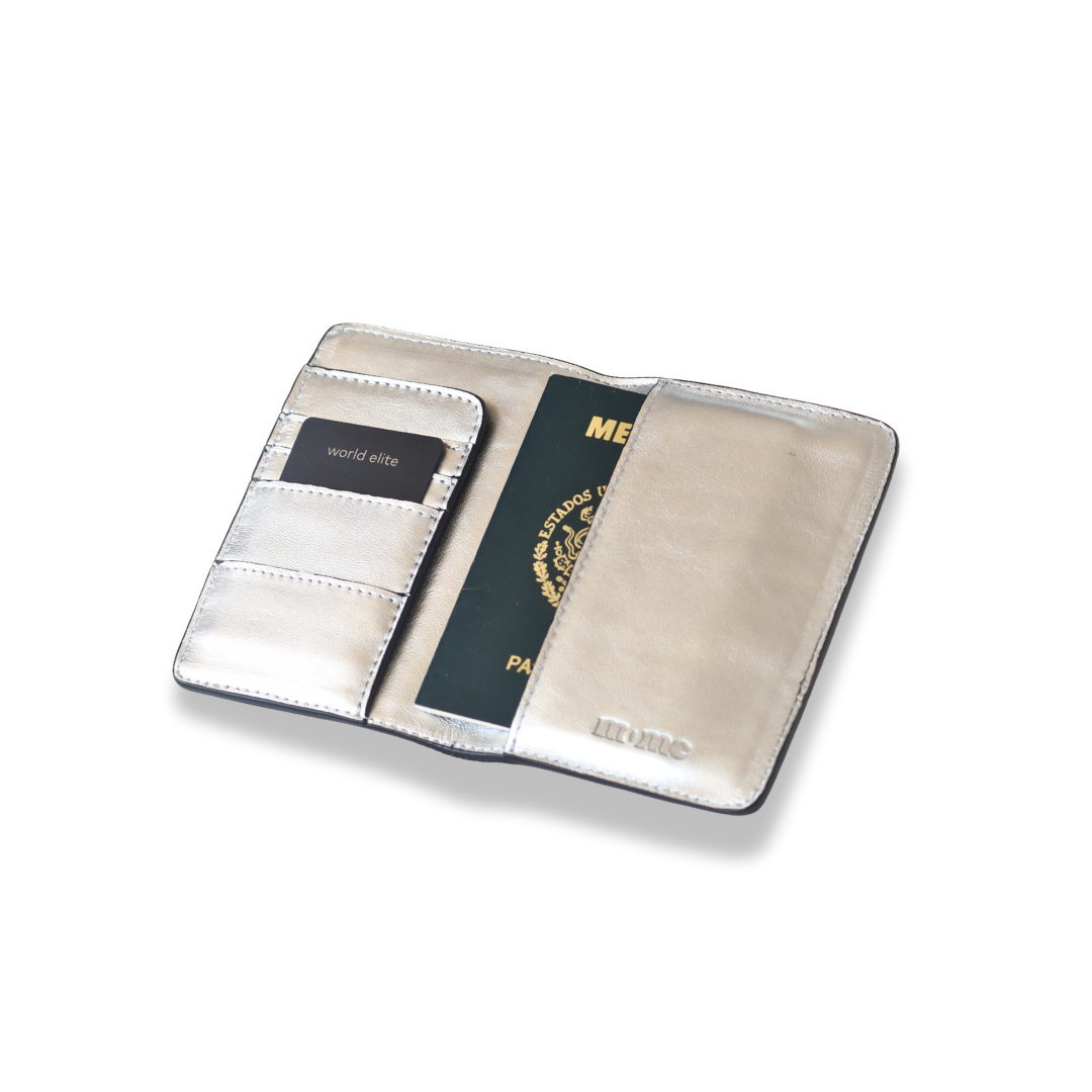 Portapasaporte Plata