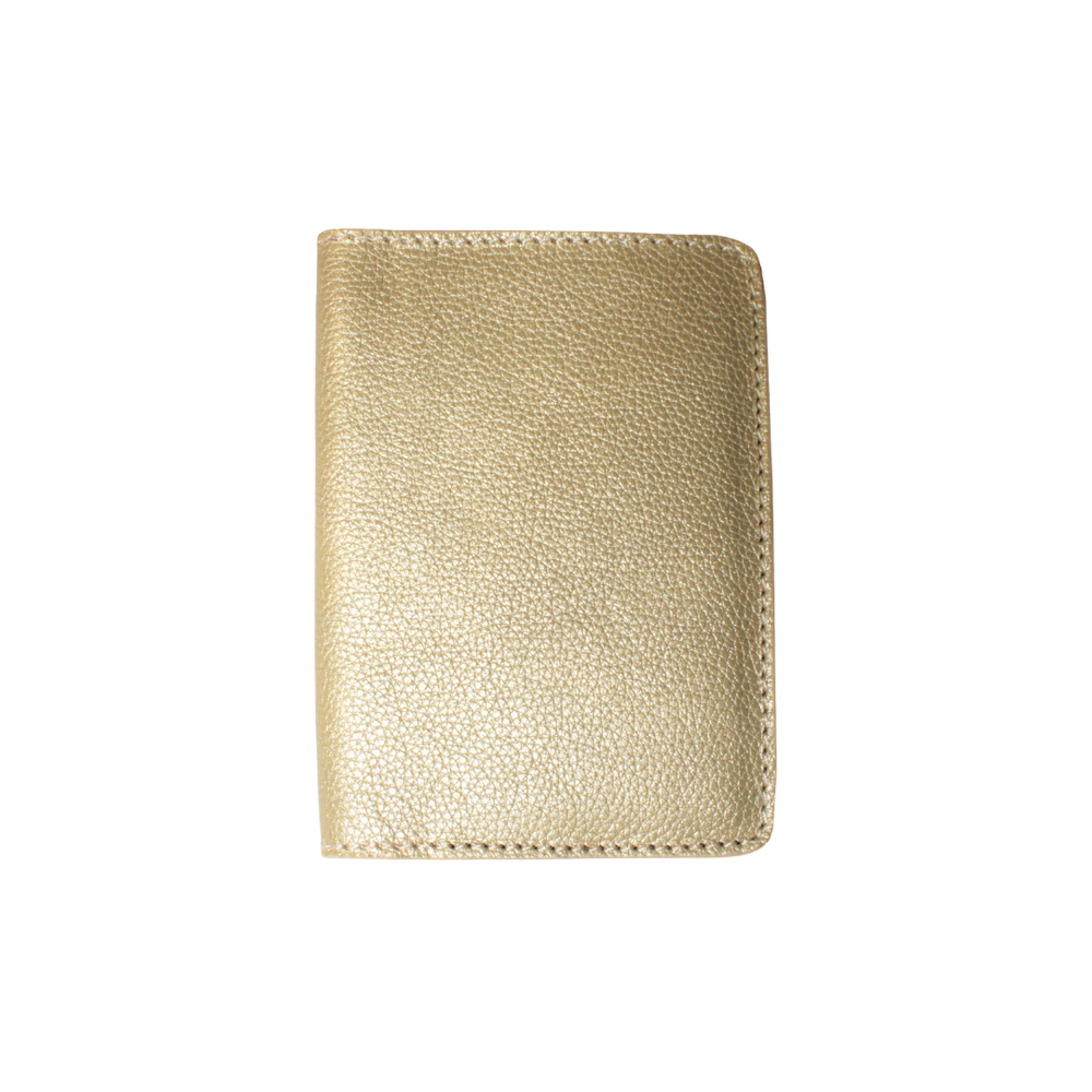 Portapasaporte Dorado
